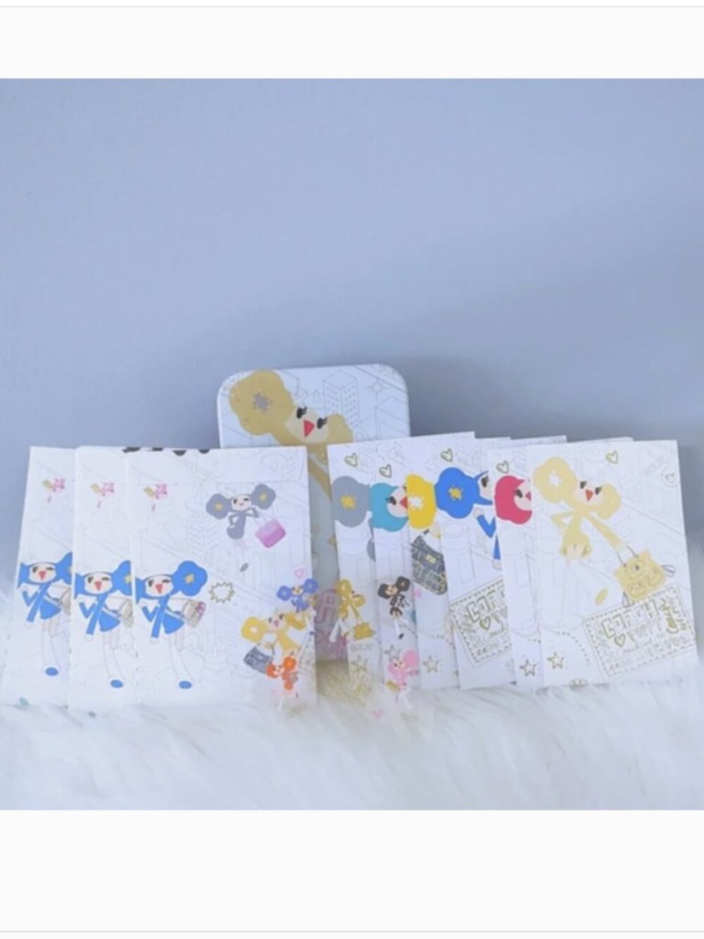 Coach Poppy-Chan RARE stationery set notecards stickers tin NWOT